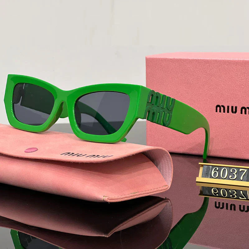 Gafas de sol de ojo de gato cuadrado de moda 6037