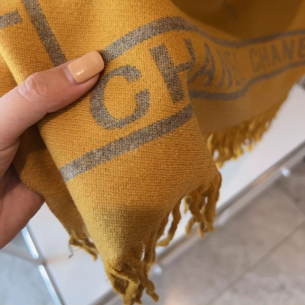 Simple Logo Letter Cashmere Scarf Shawl mysite