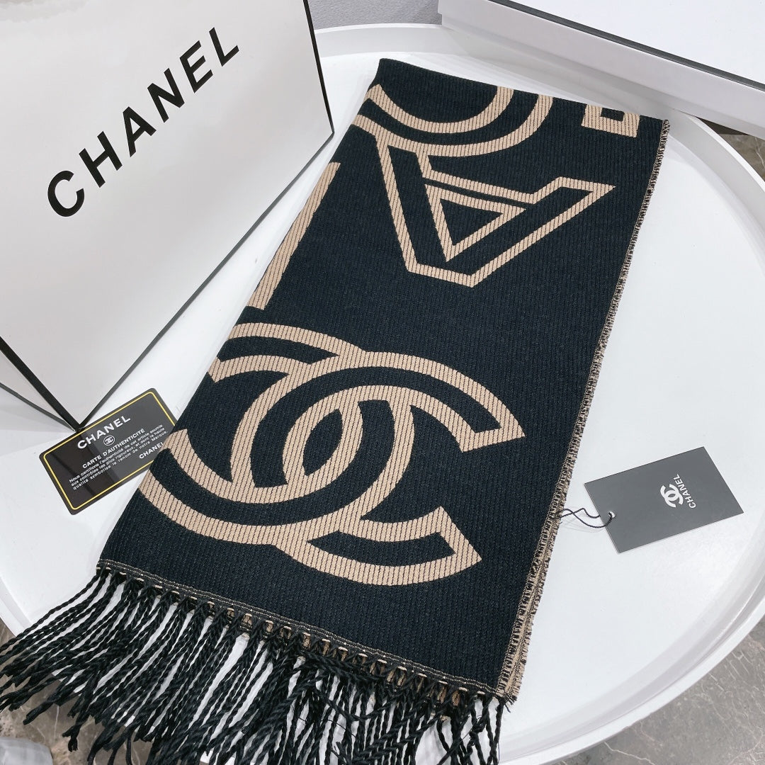 Temperament Twill Logo Jacquard Scarf Shawl mysite