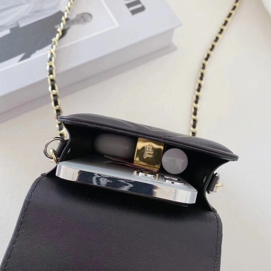Süße schwarze Telefontasche