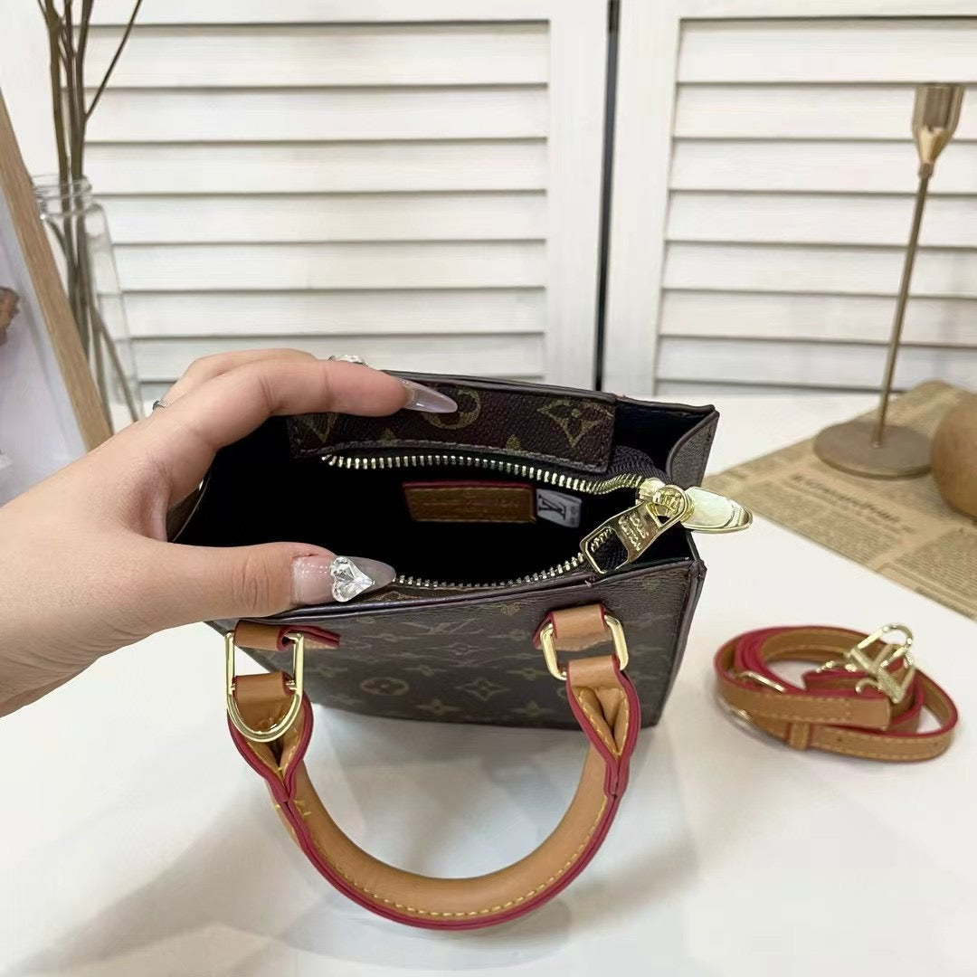 Luxe Texture Leather Handbag  009