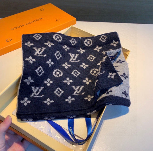Monogram Elements Jacquard Knitted Scarf mysite