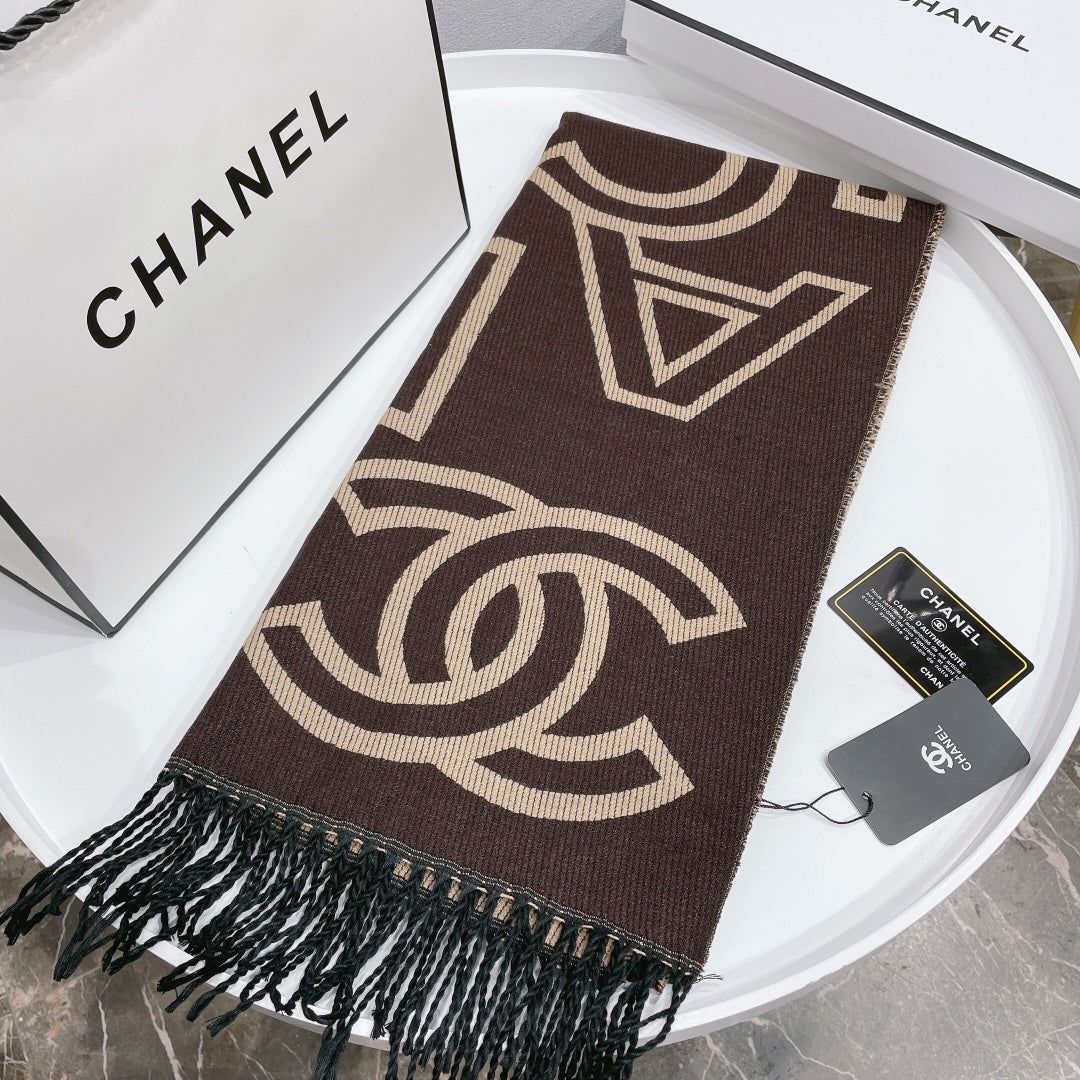 Temperament Twill Logo Jacquard Scarf Shawl mysite