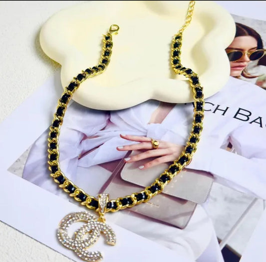 Collier CC de lettre de luxe CC