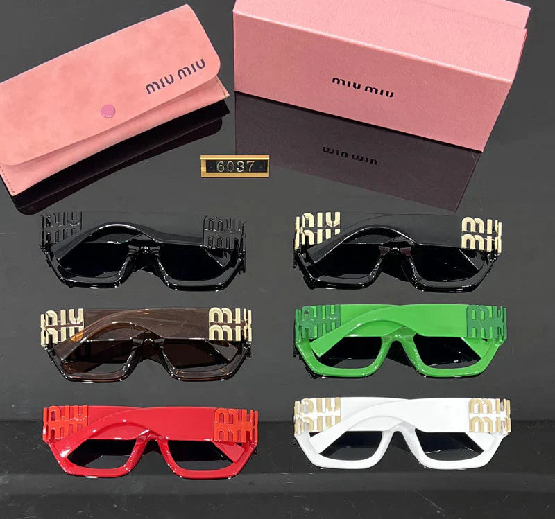 Gafas de sol de ojo de gato cuadrado de moda 6037