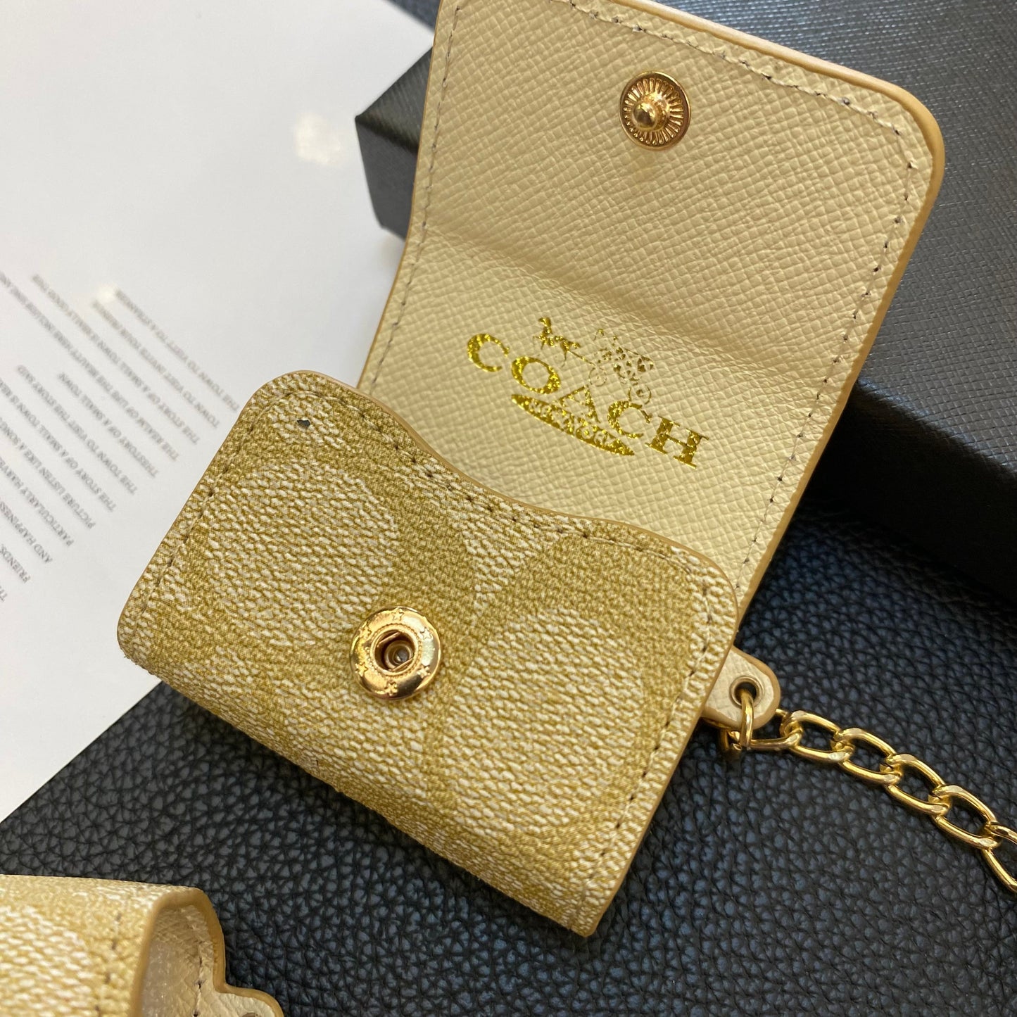Coach de luxo AirPods Casos de 3ª geração Coffee-YH240425
