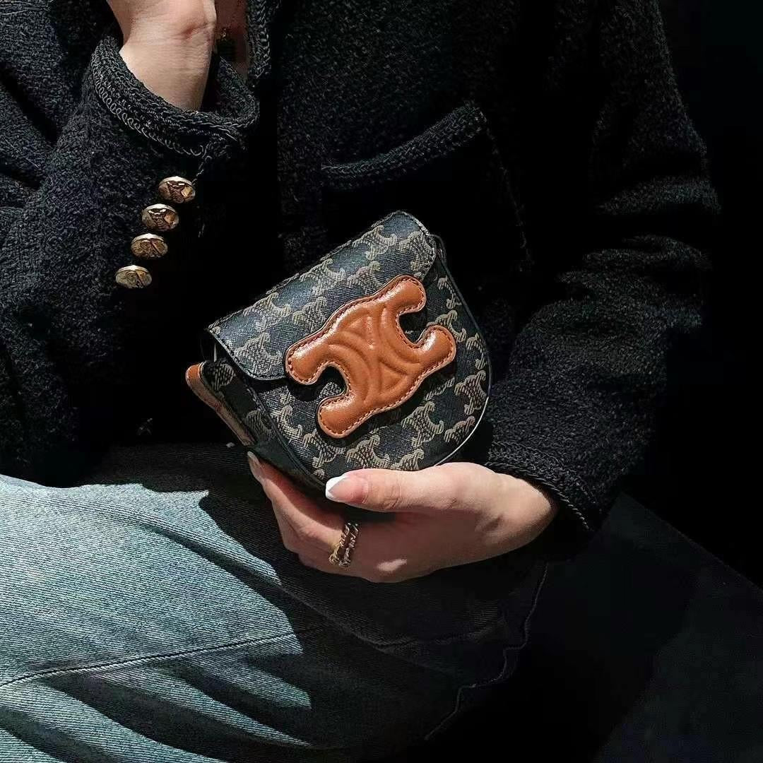 Mode braune Mini -Tasche