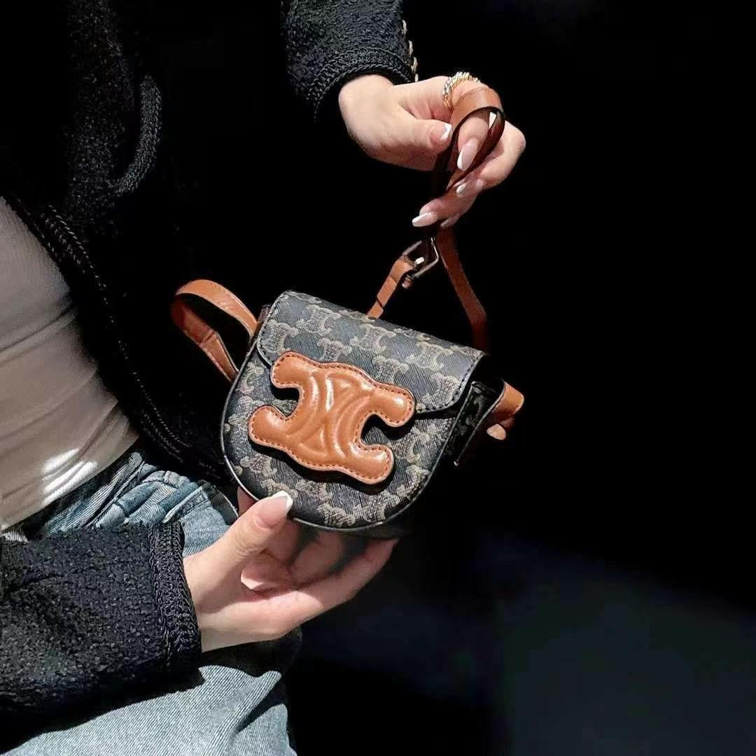 Mode braune Mini -Tasche