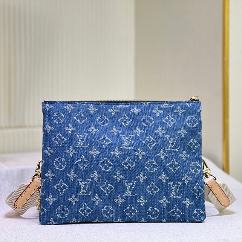 Borsa di design da ricamo blu
