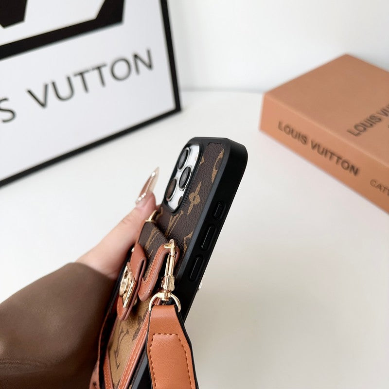 Lou Card Holder Crossbody iPhone Case