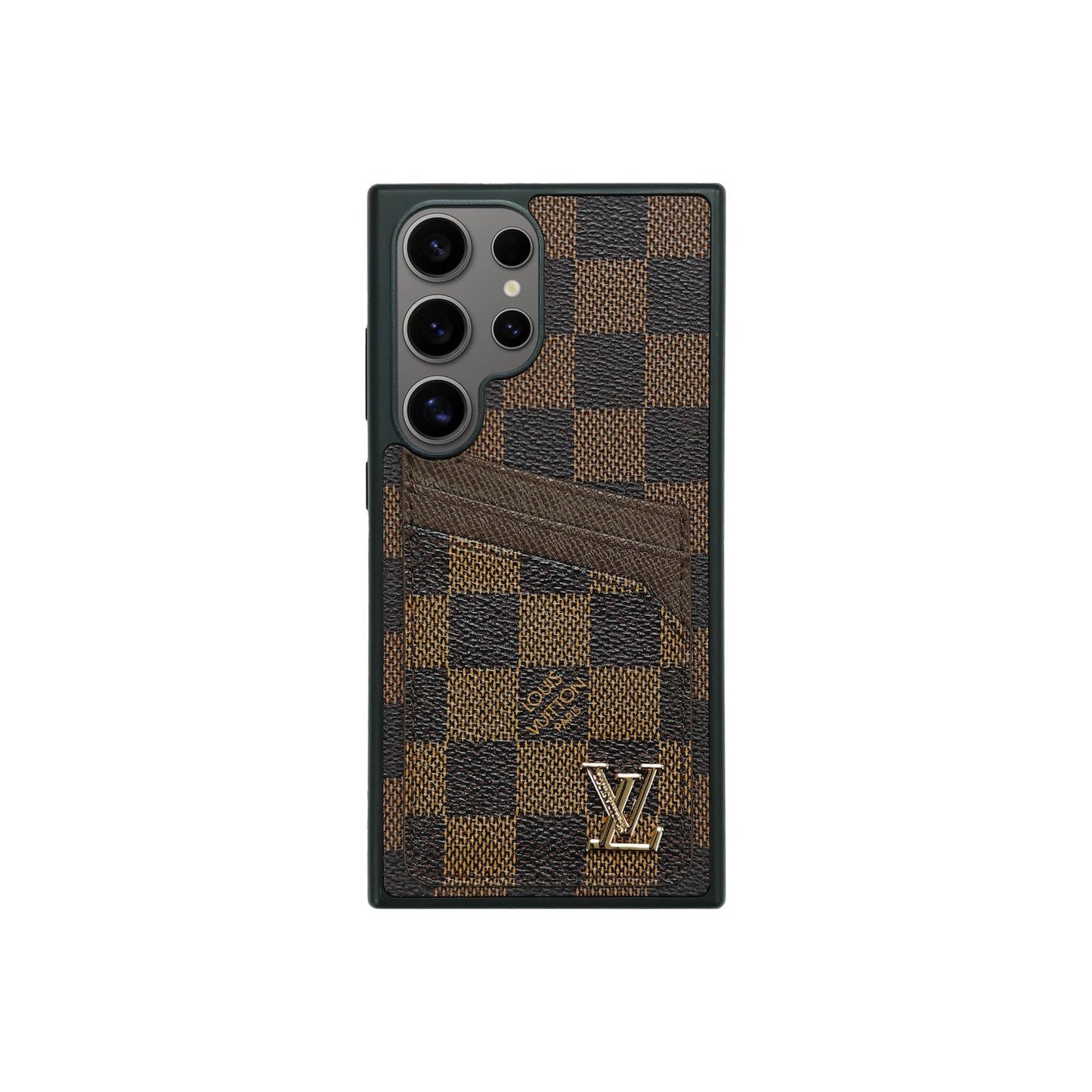Jednoduchý držitel karty zkontroloval pouzdro hnědé | Samsung
