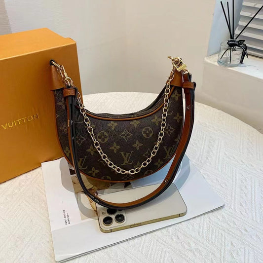 Borsa portatile marrone classica