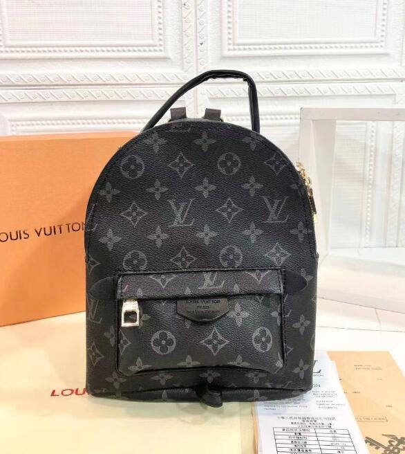 Sort LV -monogram mini rygsæk