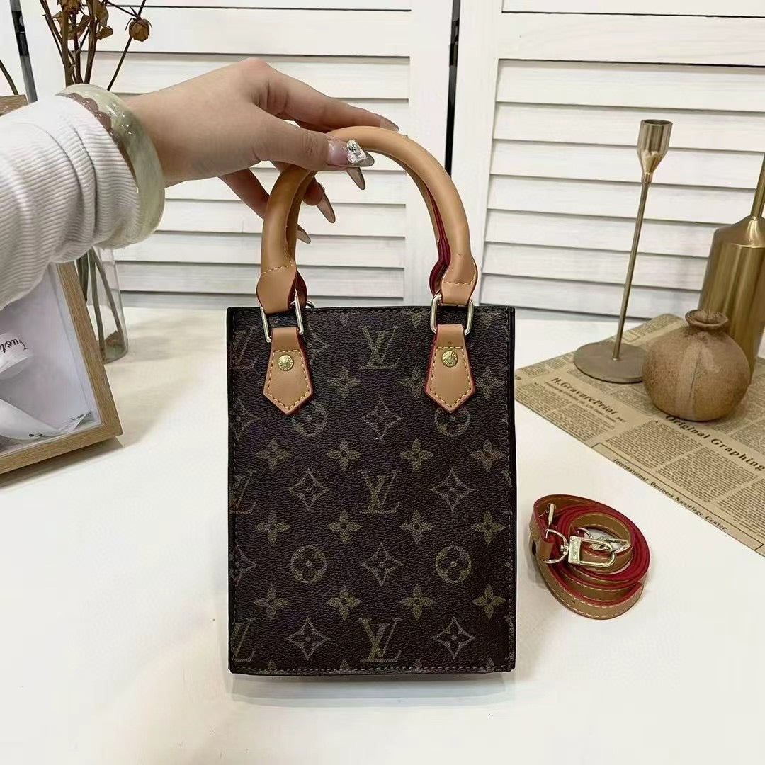 Luxe Texture Leather Handbag  008