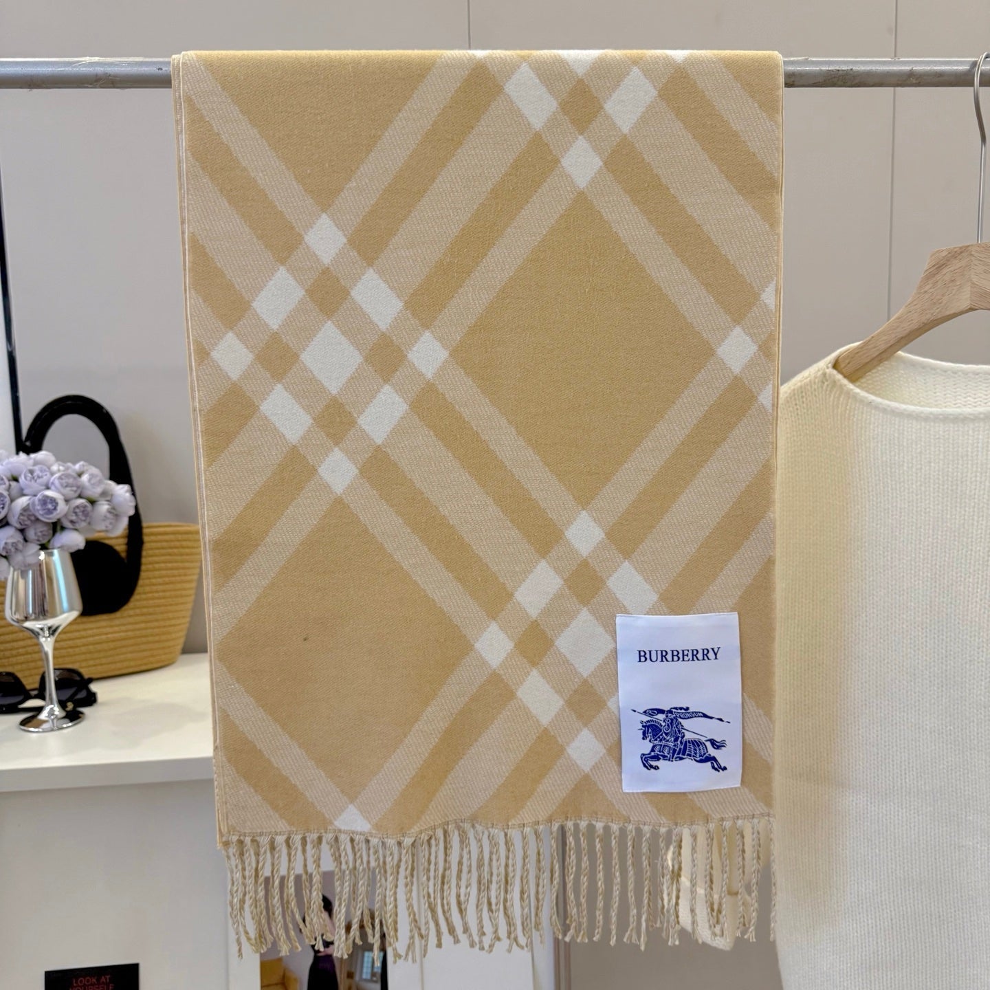 Classic plaid tassel scarf mysite
