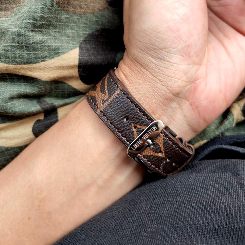 Klasični rjavi luksuzni jermen za pasove Apple Watch