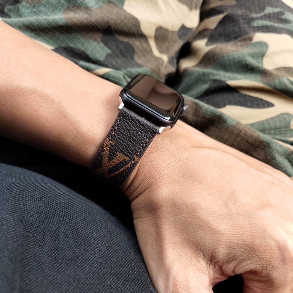 Klasični rjavi luksuzni jermen za pasove Apple Watch