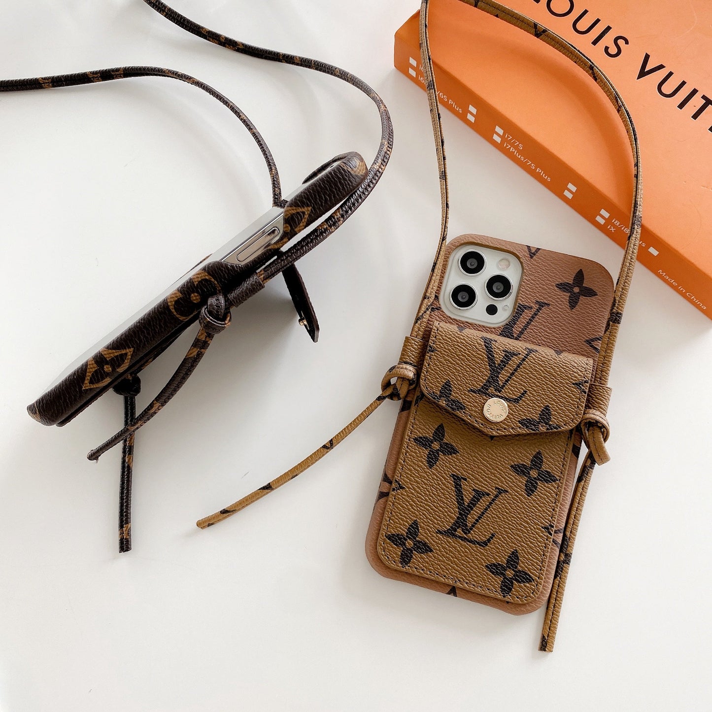 Lou Leather Chain iPhone Case