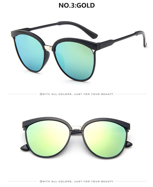 Dizajner marke mačjeg oka Sunčane naočale luksuzne plastične naočale za sunčanje Klasične retro vanjske naočale Oculos de Sol Gafas