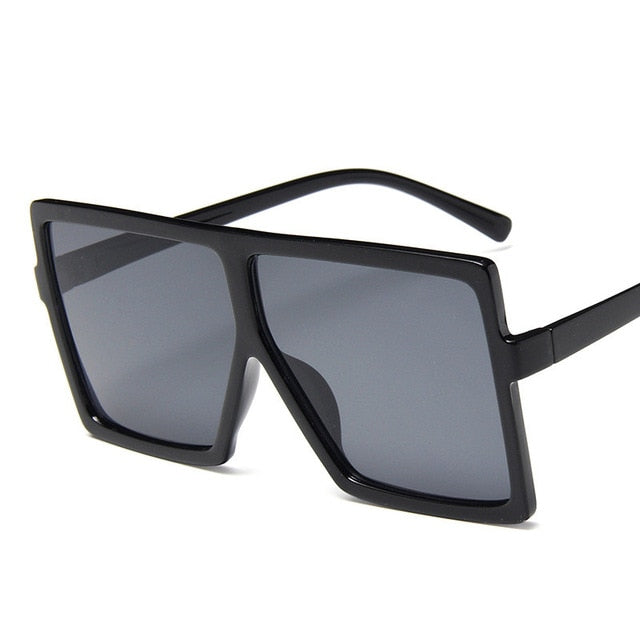Plastične predimenzionirane žene Sunčane naočale Square Marke Dizajner Velikog okvira Sunčane naočale za ženke UV400 Sunce naočale Oculos Masculino