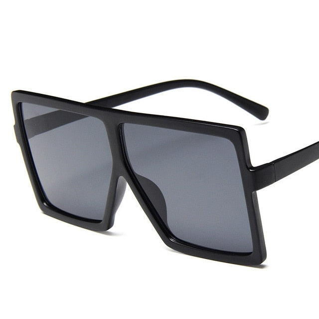 Plastične predimenzionirane žene Sunčane naočale Square Marke Dizajner Velikog okvira Sunčane naočale za ženke UV400 Sunce naočale Oculos Masculino