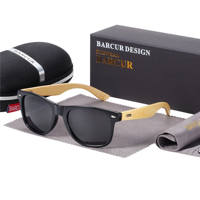 Barcur Polarizirani bambusovi sunčane naočale Muškarci drvene naočale Sunca Žene Originalne drvene naočale Oculos de Sol Masculino