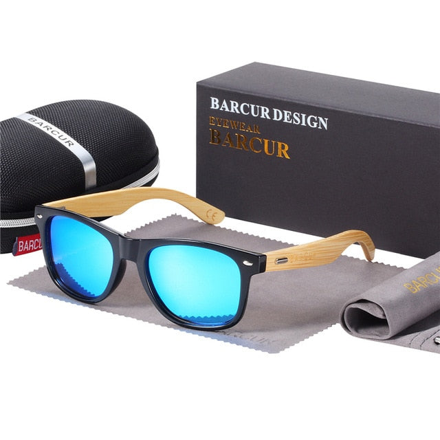 Barcur Polarizirani bambusovi sunčane naočale Muškarci drvene naočale Sunca Žene Originalne drvene naočale Oculos de Sol Masculino
