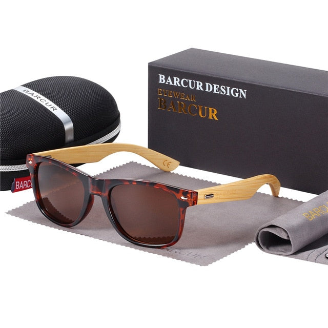 Barcur Polarizirani bambusovi sunčane naočale Muškarci drvene naočale Sunca Žene Originalne drvene naočale Oculos de Sol Masculino